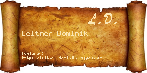 Leitner Dominik névjegykártya